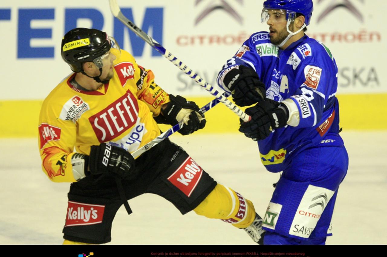 \'01.10.2010., Ledena dvorana Doma sportova, Zagreb - Hokej, EBEL liga, KHL Medvescak Zagreb - EV Vienna Capitals.  Photo: Slavko Midzor/PIXSELL\'