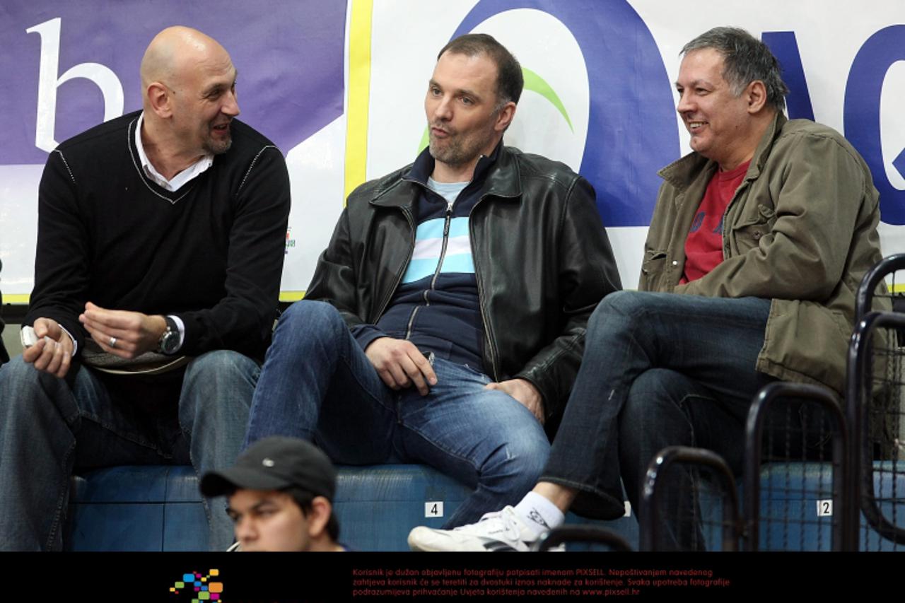 \'09.02.1011., KC Drazen Petrovic, Zagreb - Kup Kresimira Cosica, polufinale, KK Cedevita - KK Zadar. Emilio Kovacic, Danko Cvjeticanin. Photo: Jurica Galoic/PIXSELL\'