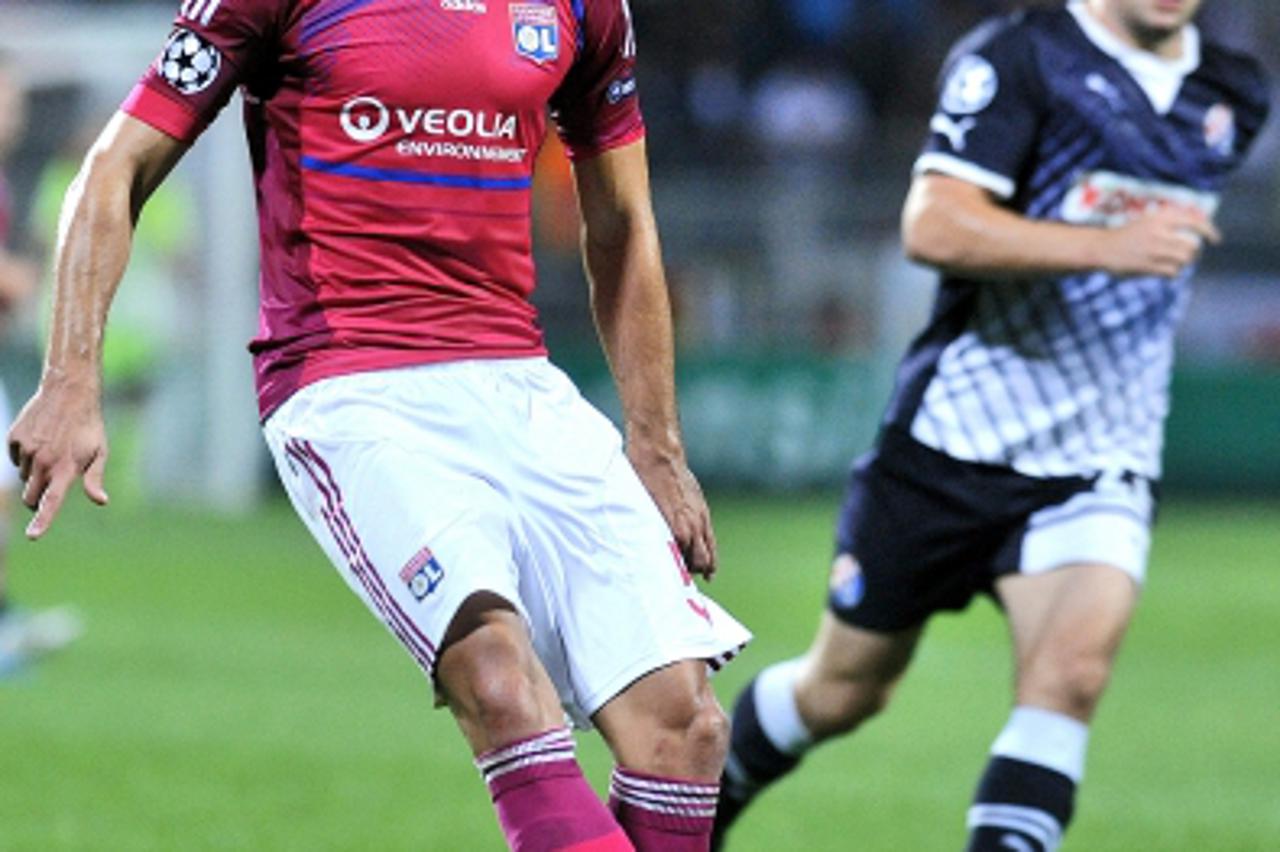 '27.09.2011., Stadion Gerland, Lyon, Francuska - UEFA Liga prvaka, skupina D, 2. kolo, Lyon - Dinamo Zagreb. Dejan Lovren(5).  Photo: Goran Stanzl/PIXSELL'