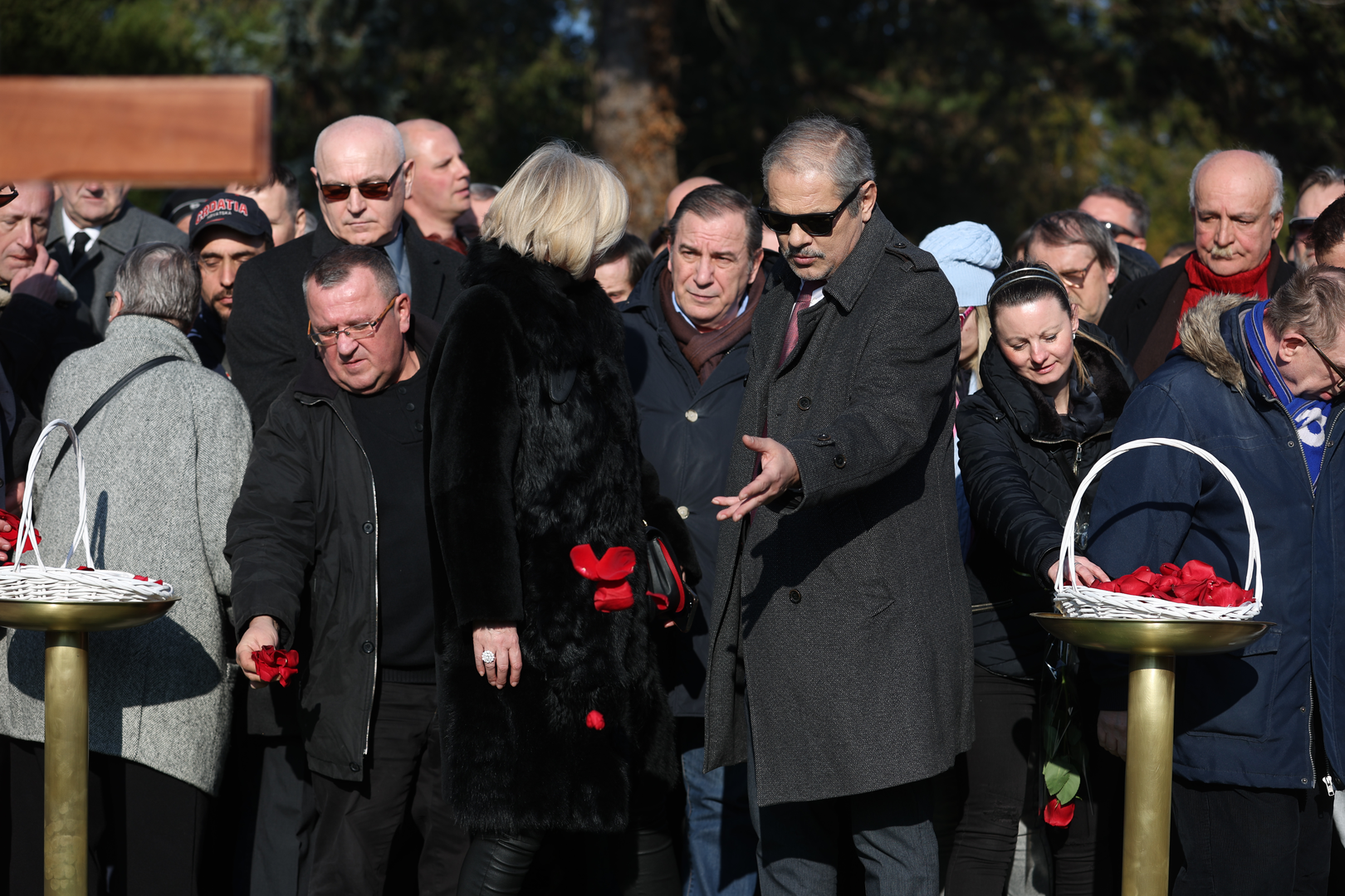 15.02.2023., Zagreb - Posljednji ispracaj Miroslava Cire Blazevica u Aleji velikana na groblju Mirogoj. Photo: Luka Stanzl/PIXSELL