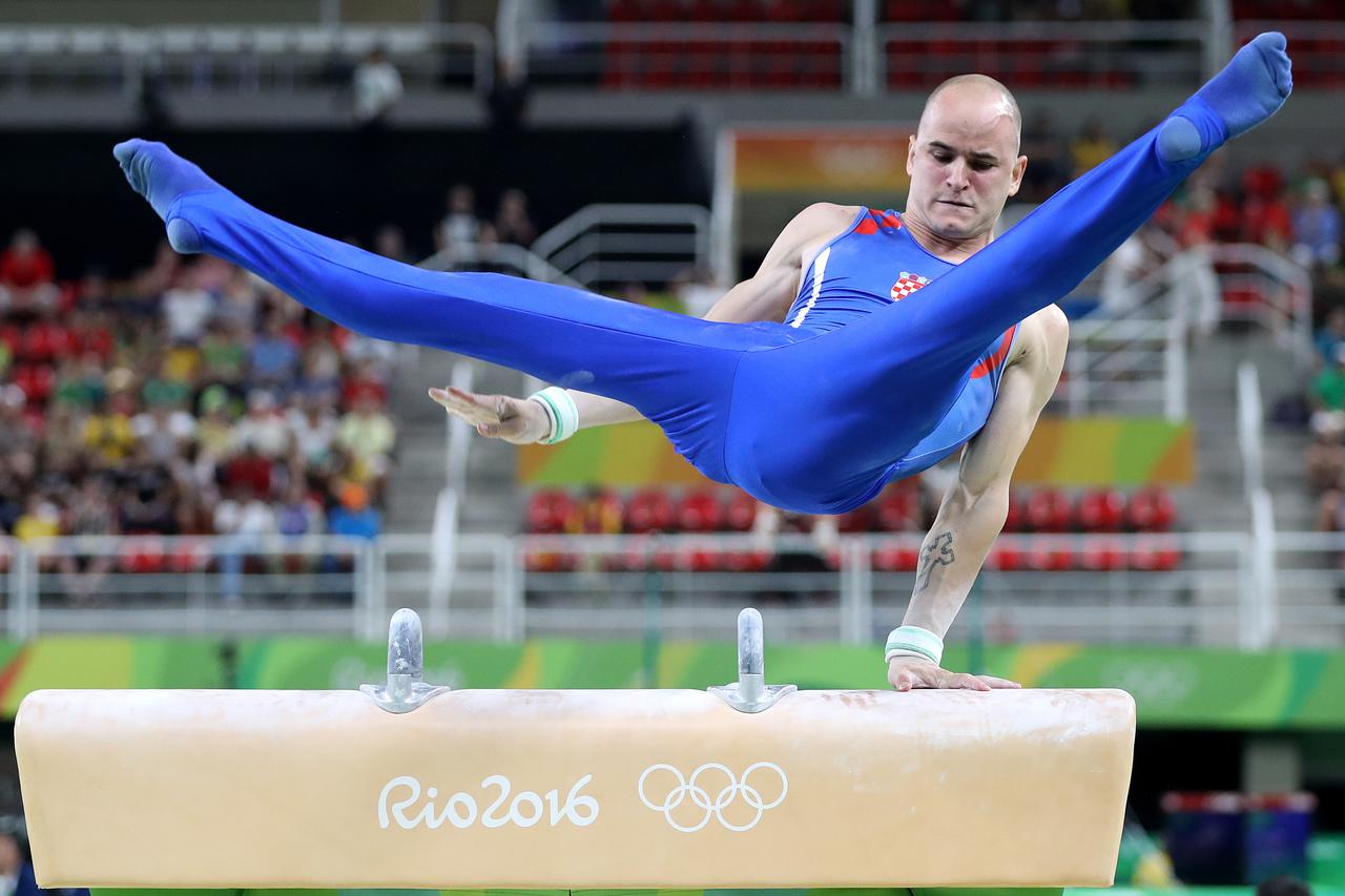 06.08.2016., Rio de Janeiro - Olimpijske igre Rio 2016. Gimnastika, konj s hvataljkama. Filip Ude.  Photo: Igor Kralj/PIXSELL