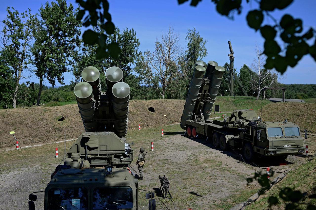 FILE PHOTO: Russian S-400 missile air defence systems are seen during a training exercise in Kaliningrad region