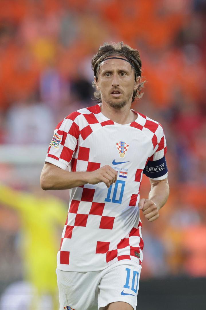 14.06.2023., stadion Feyenoord "De Kuip", Rotterdam, Nizozemska - UEFA Liga Nacija, polufinale, Nizozemska - Hrvatska. Luka MOdric Photo: Luka Stanzl/PIXSELL