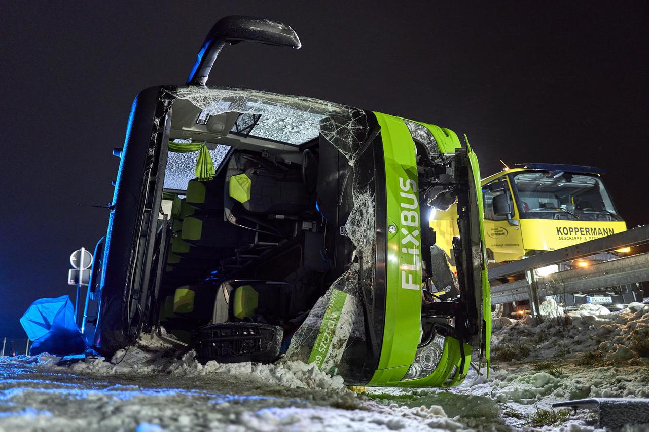 Serious bus accident on the A11