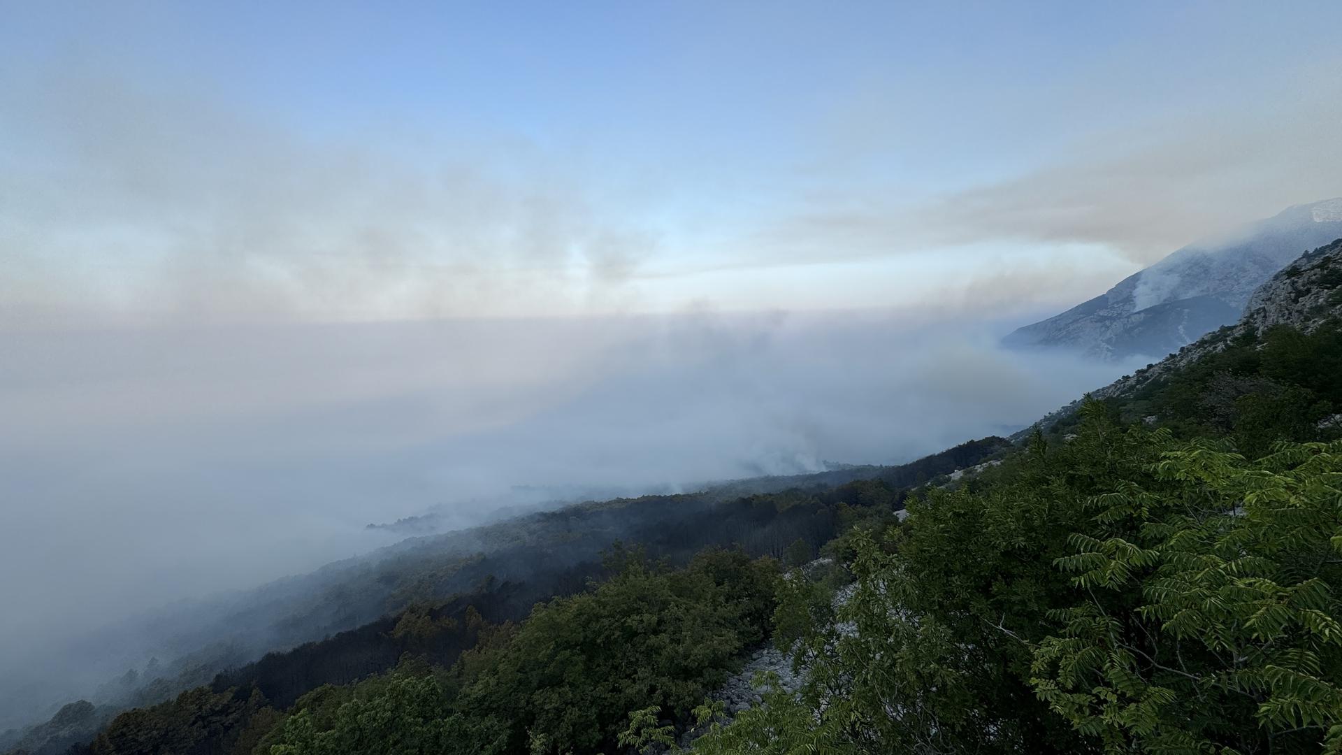 01.08.2024.,Makarska- Jutro je otkrilo katastrofu opozarene povrsine na podrucju Parka prirode Biokovo. Photo: Ivo Cagalj/PIXSELL