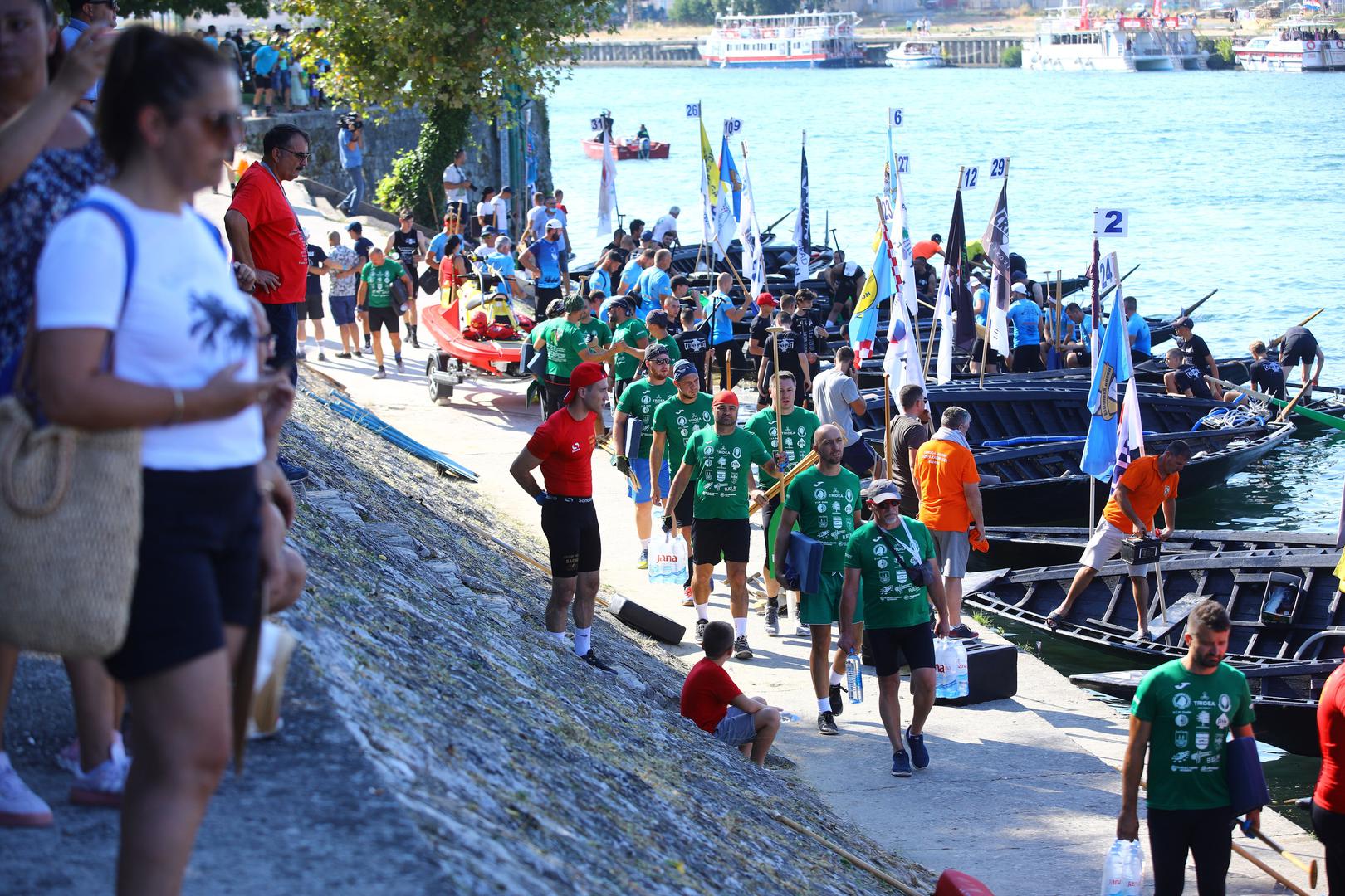 14.08.2021., Metkovic - Pripreme ladjara pred pocetak 24. Maratona ladja.
Photo: Miroslav Lelas/PIXSELL