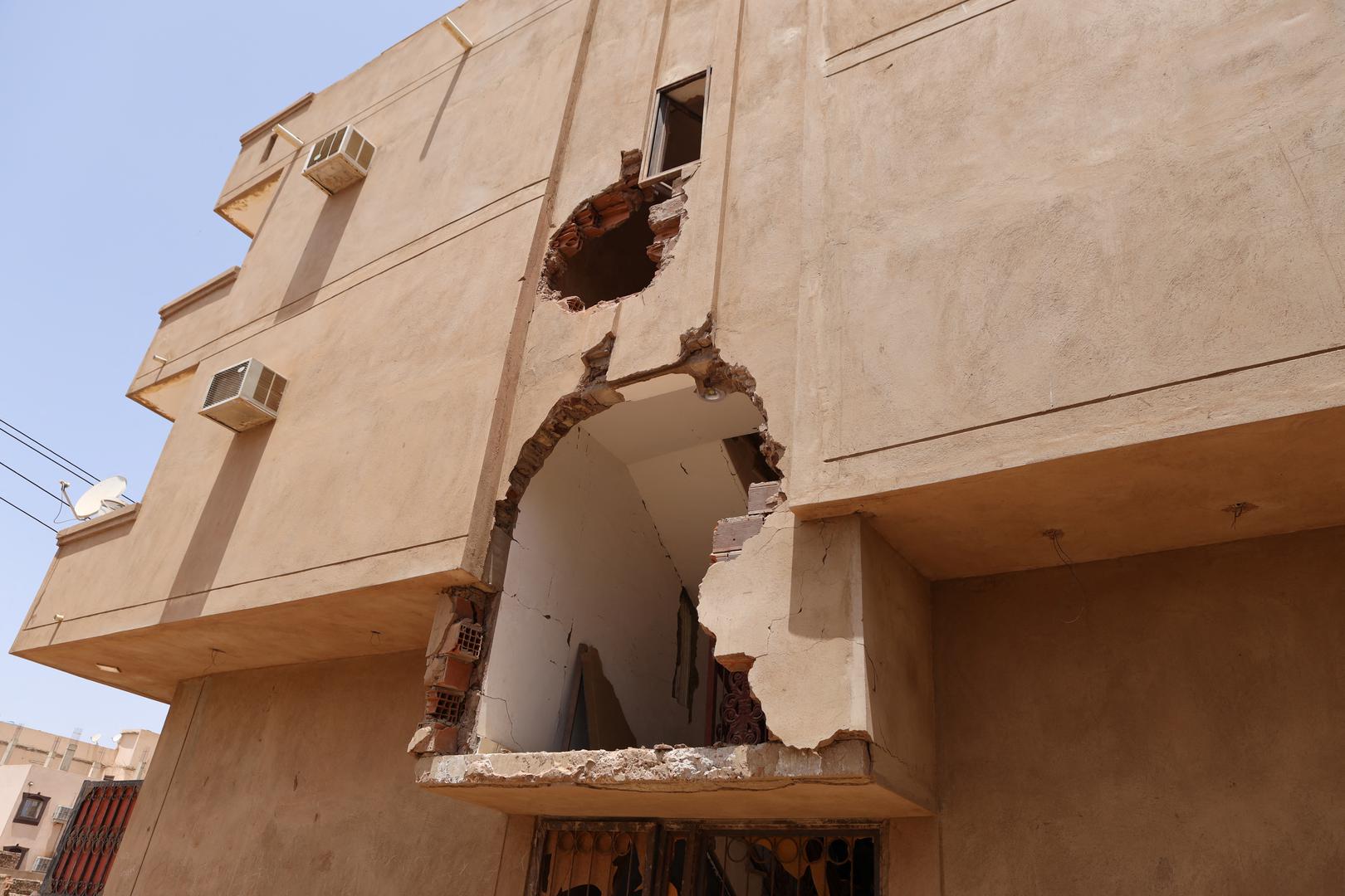 A damaged building is seen during clashes between the paramilitary Rapid Support Forces and the army in Khartoum, Sudan April 17, 2023. REUTERS/Stringer   NO RESALES. NO ARCHIVES Photo: Stringer/REUTERS