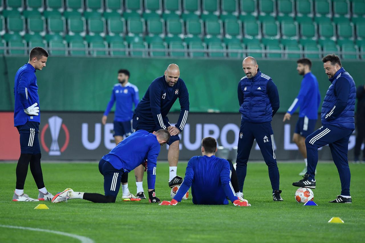 Beč: Dinamo odradio trening uoči sutrašnjeg susreta s Rapidom u Europskoj ligi