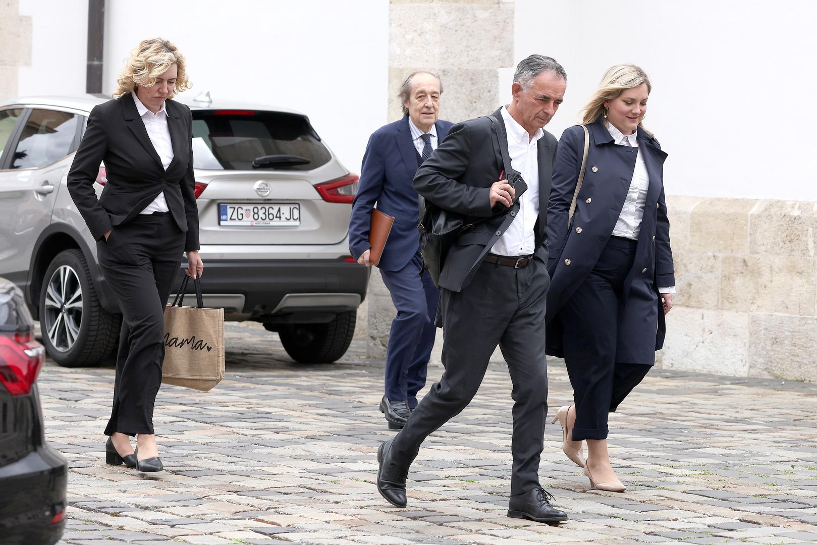 07.05.2024., Zagreb - Zastupnici nacionalnih manjina dolaze u Banske dvore na pregovore s HDZ-om o formiranju vecine.  Photo: Patrik Macek/PIXSELL