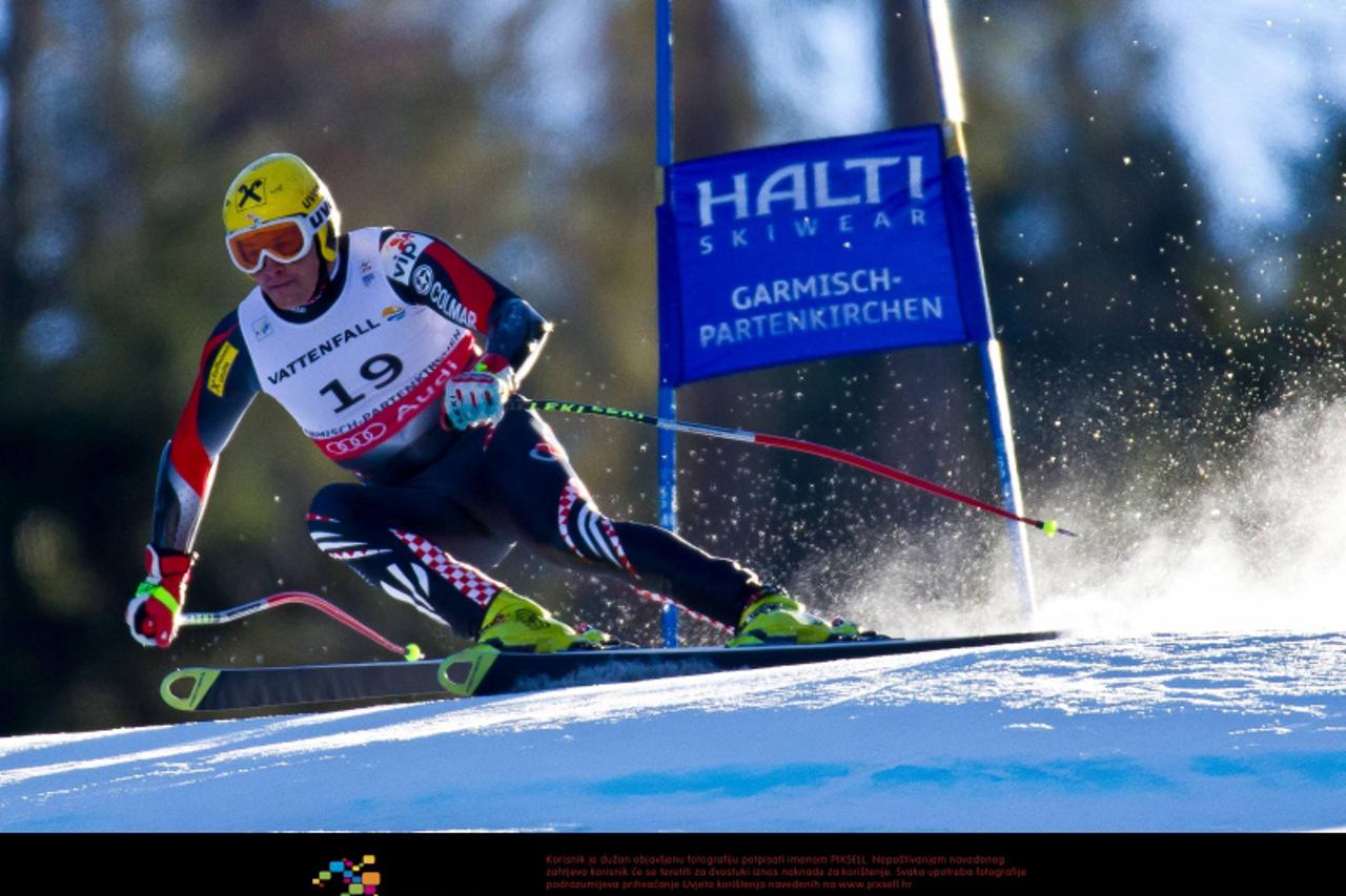 '09.02.2011, Kandahar, Garmisch Partenkirchen, GER, FIS Alpin Ski WM 2011, GAP, Herren Super G, im Bild Ivica Kostelic (CRO) // Ivica Kostelic (CRO) during Men Super G, Fis Alpine Ski World Championsh