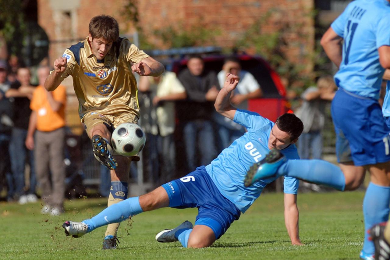 '22.09.2010., Hrastovsko, Utakmica 1/16 finala Hrvatskog nogometnog kupa izmedju NK Zadrugar i NK Dinamo Zagreb, Leonard Mesaric Photo: Marko Jurinec/PIXSELL'