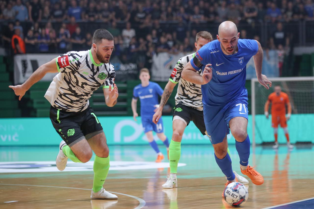 Zagreb: Peta utakmica finala HMNL između Futsal Dinama i Olmissuma