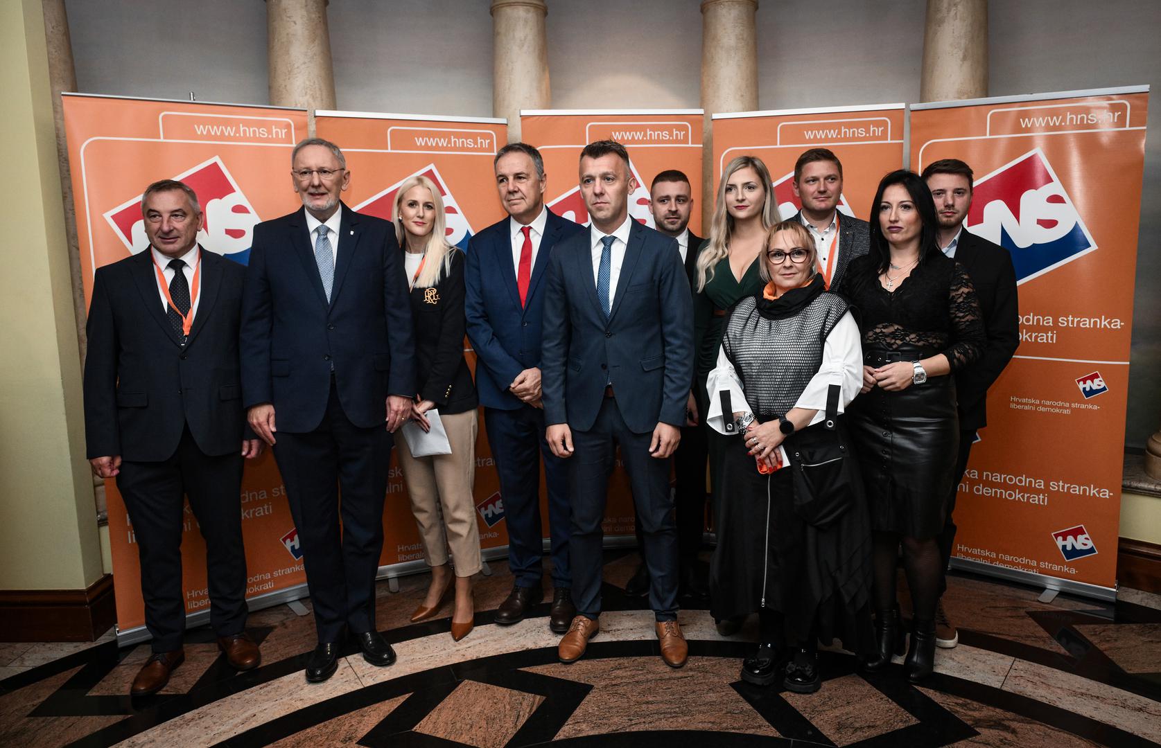 26.10.2024., Zagreb - Hrvatska narodna stranka – liberalni demokrati odrzala je 18. Sabor stranke. Krunoslav Lukacic, Davor Bozinovic, Ivan Herak Photo: Josip Regovic/PIXSELL