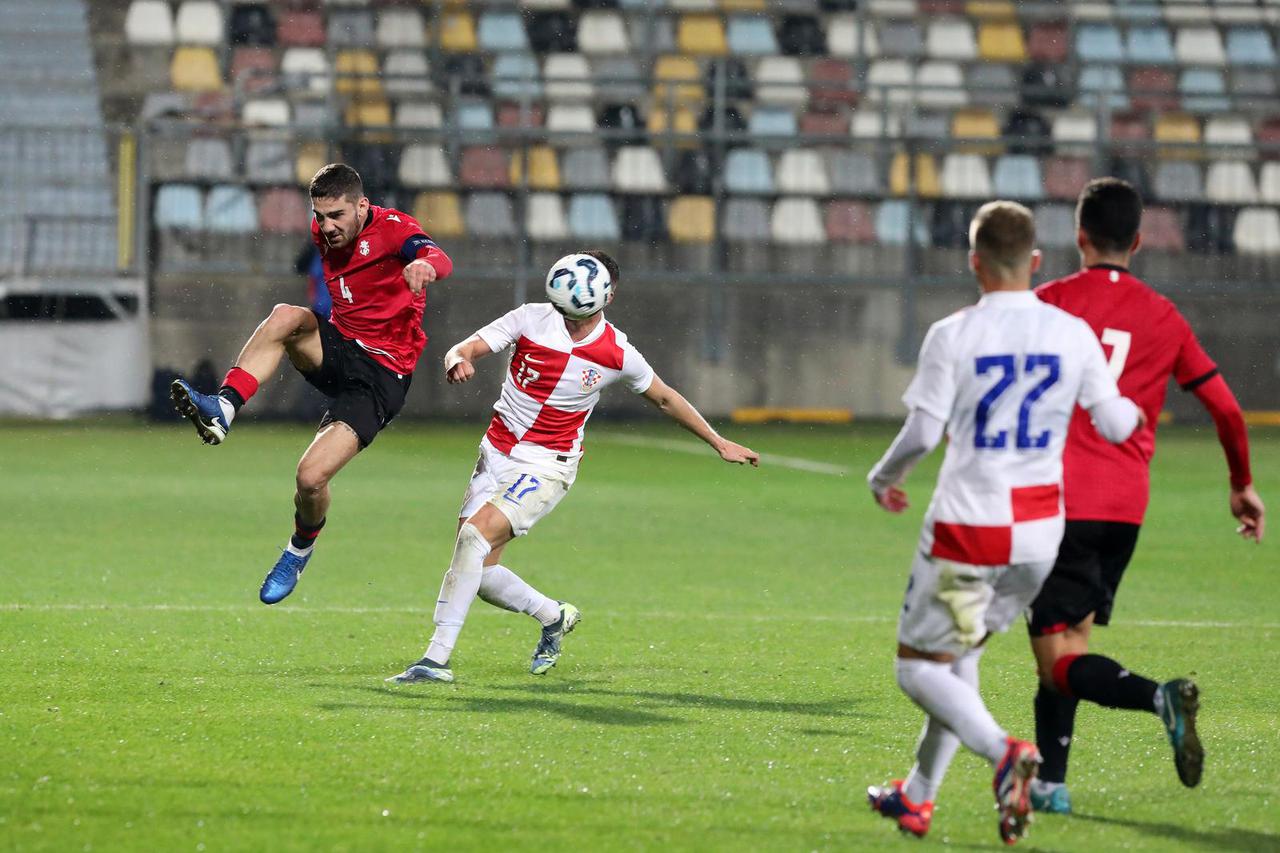 Rijeka: Kvalifikacijska utakmica između Hrvatske i Gruzije U-21 reprezentacije