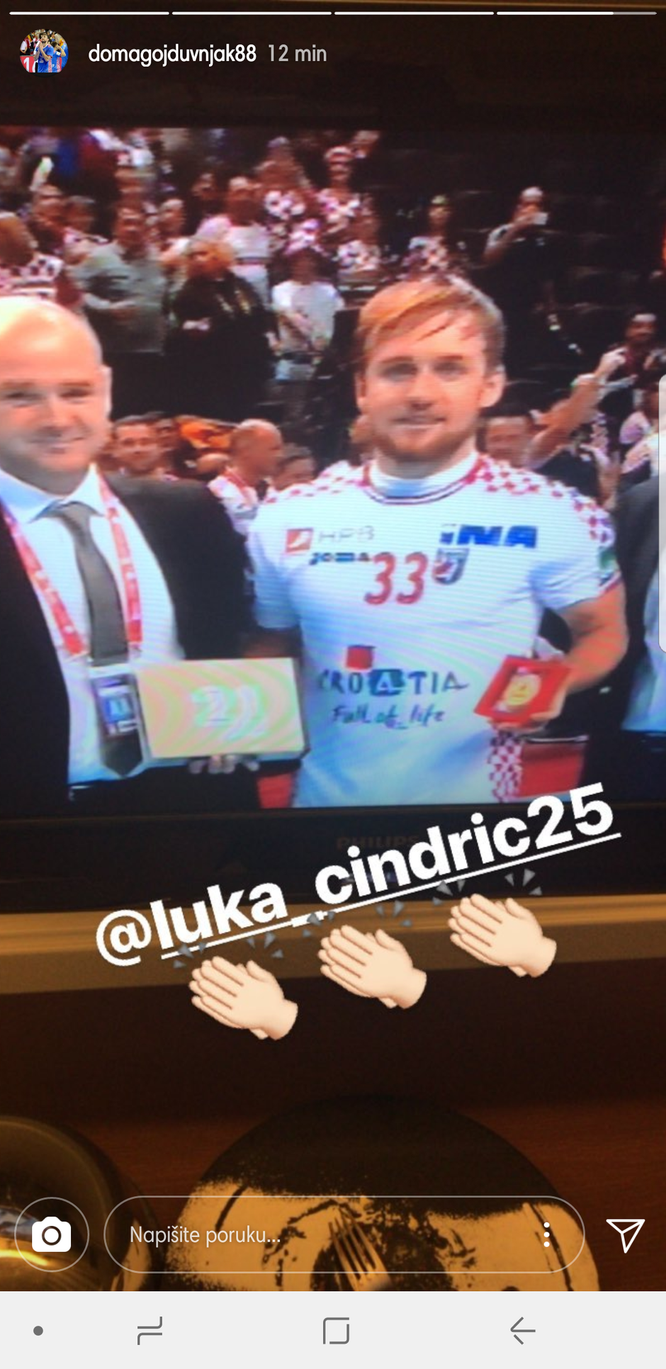 Duvnjak čestitato Cindriću