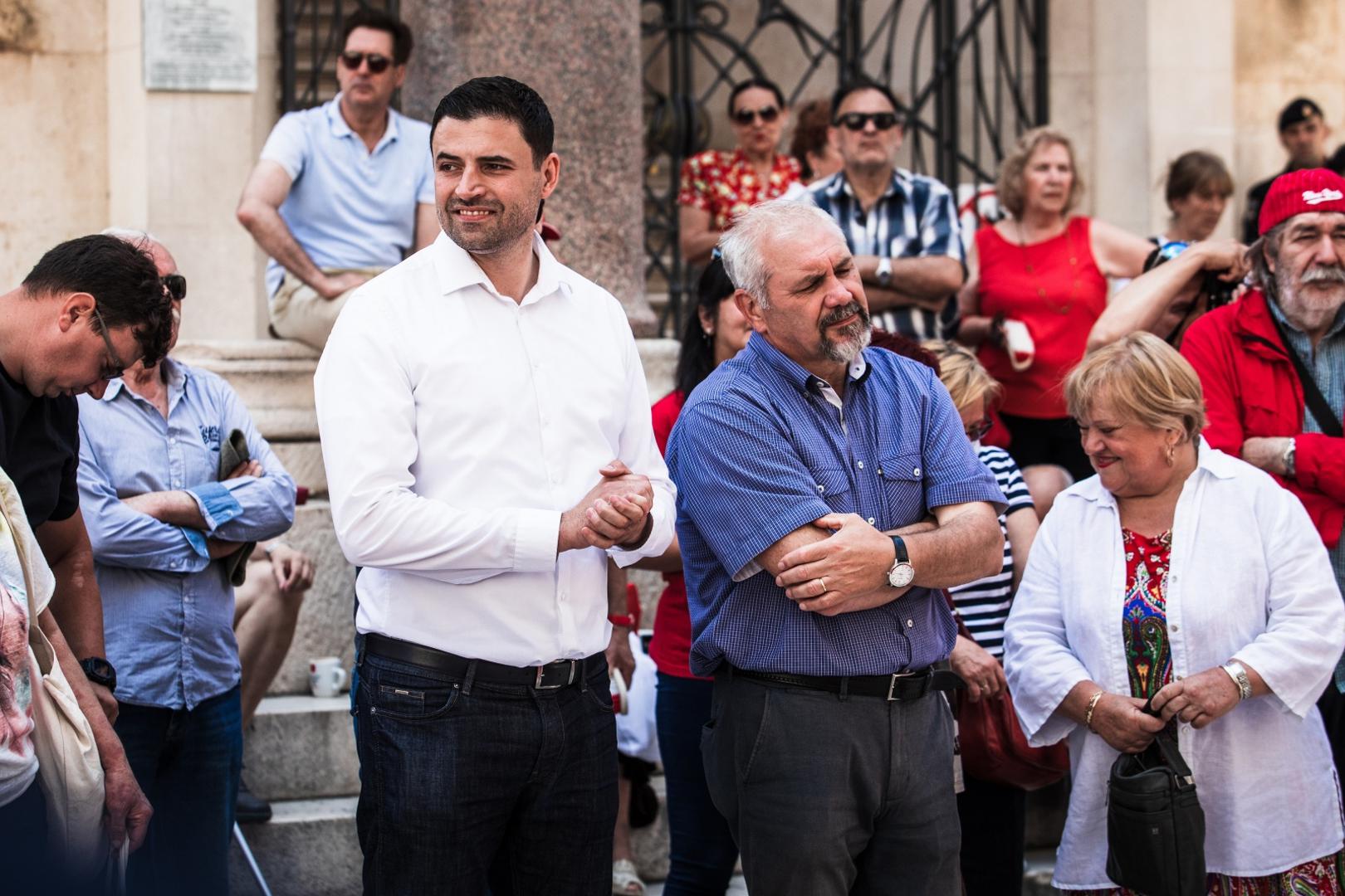 20.06.2020., Split - Predsjednik SDP-a i lider Restart koalicije Davor Bernardic u sklopu izborne kampanje predstavio je kandidate s liste Restart koalicije u X. izbornoj jedinici.
Davor Bernardic
Photo: Milan Sabic/PIXSELL