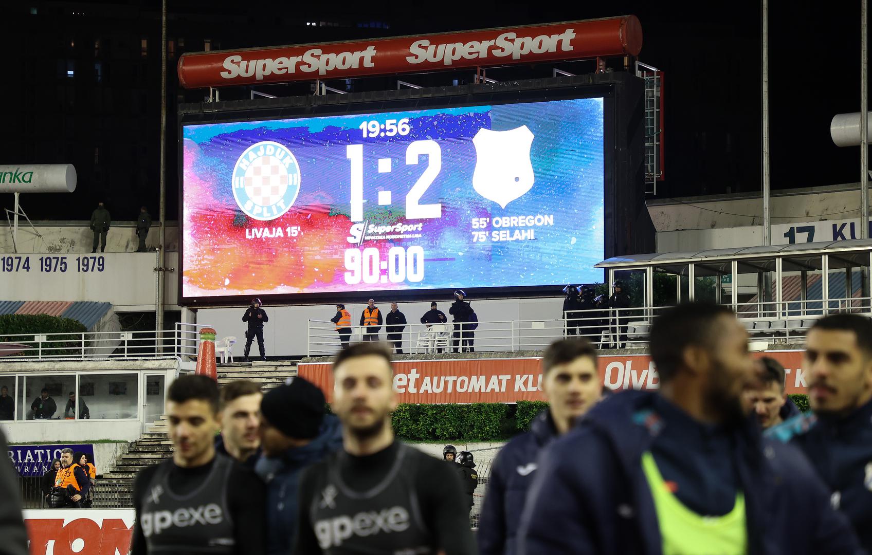 Hajduk je još ranije gubio od Rijeke, a utakmica velikih jadranskih rivala završila je istim rezultatom u korist gostiju.