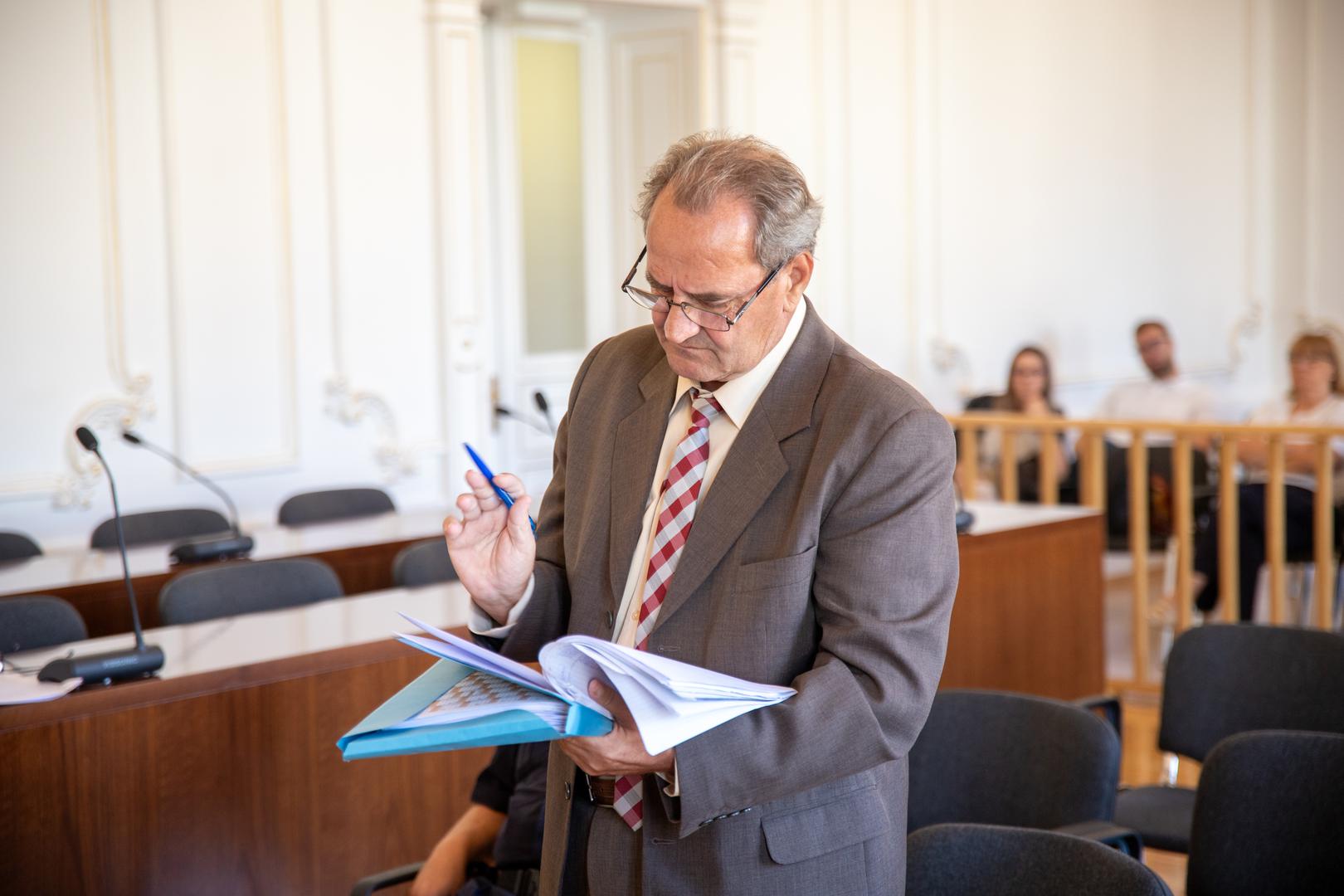 07.09.2022., Osijek- Sudenje majoru Vojislavu Medicu za ratni zlocin na kojem je svjedocio Stipo Mlinarevic - Cipe Photo: Borna Jaksic/PIXSELL