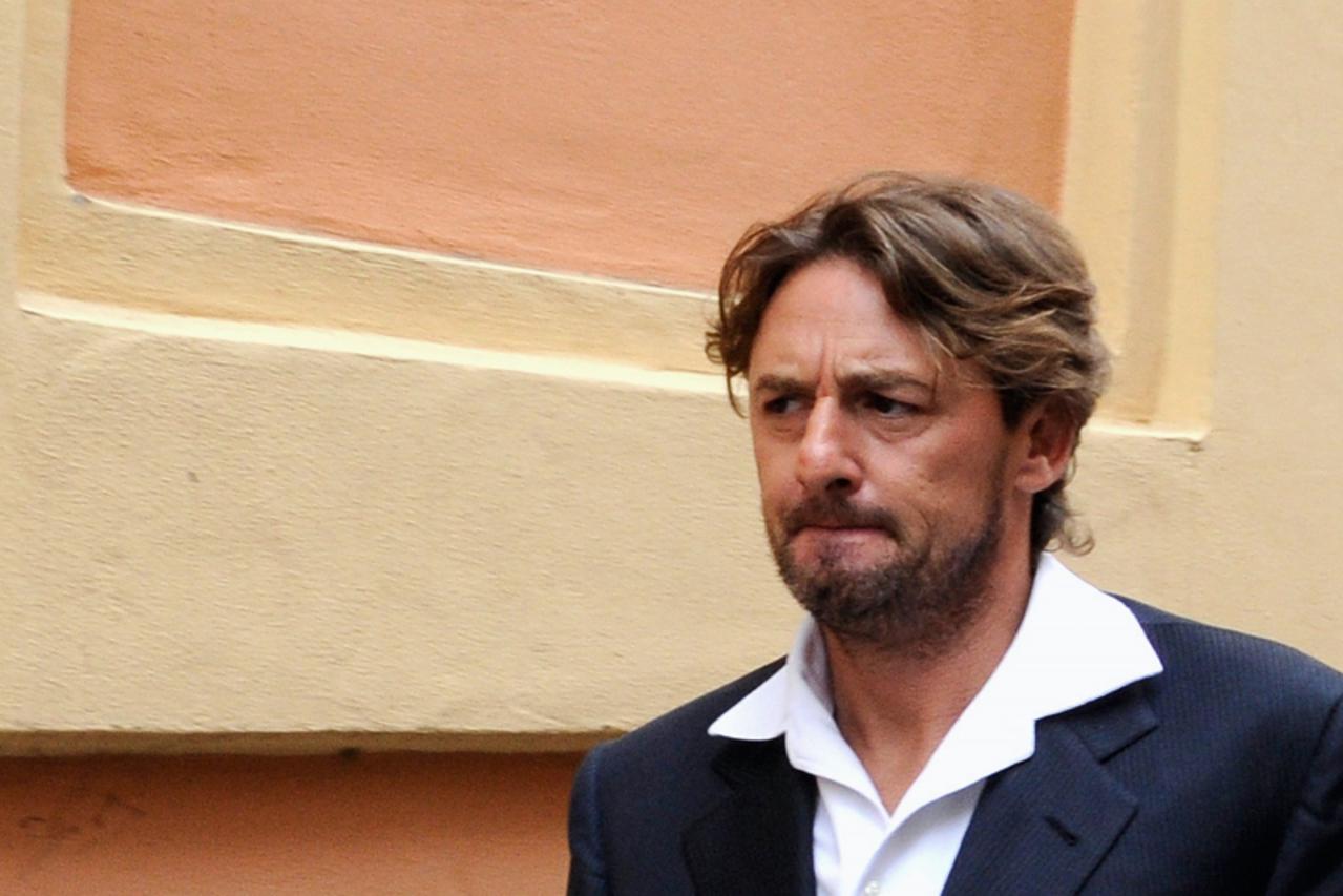 'Former Italy striker Giuseppe Signori arrives at Cremona\'s court house for a hearing in a match-fixing case on June 8, 2011. Signori, supposedly the ring-leader, was arrested earlier this month with