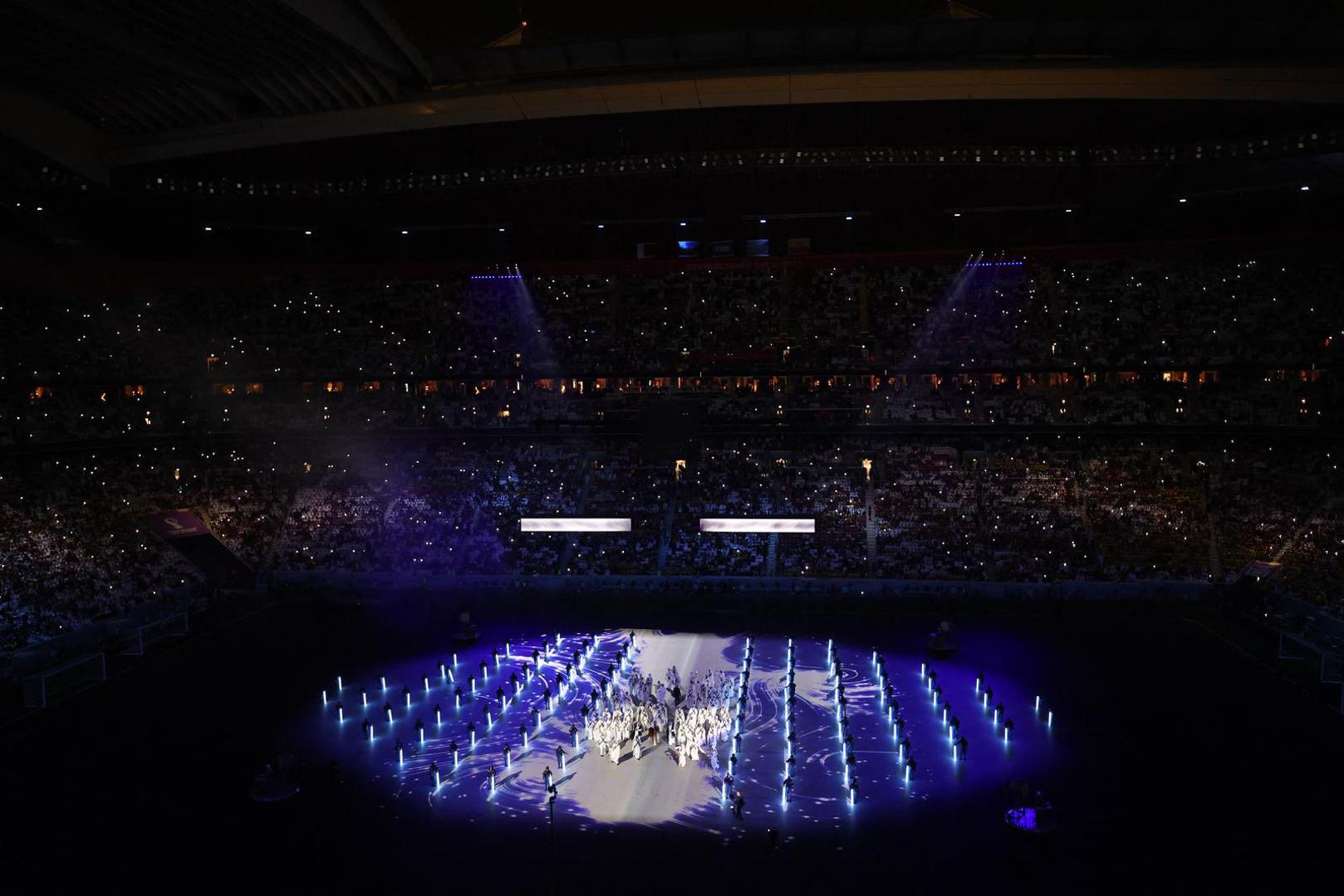 Soccer Football - FIFA World Cup Qatar 2022 - Group A - Qatar v Ecuador - Al Bayt Stadium, Al Khor, Qatar - November 20, 2022 General view during the opening ceremony REUTERS/Molly Darlington Photo: MOLLY DARLINGTON/REUTERS