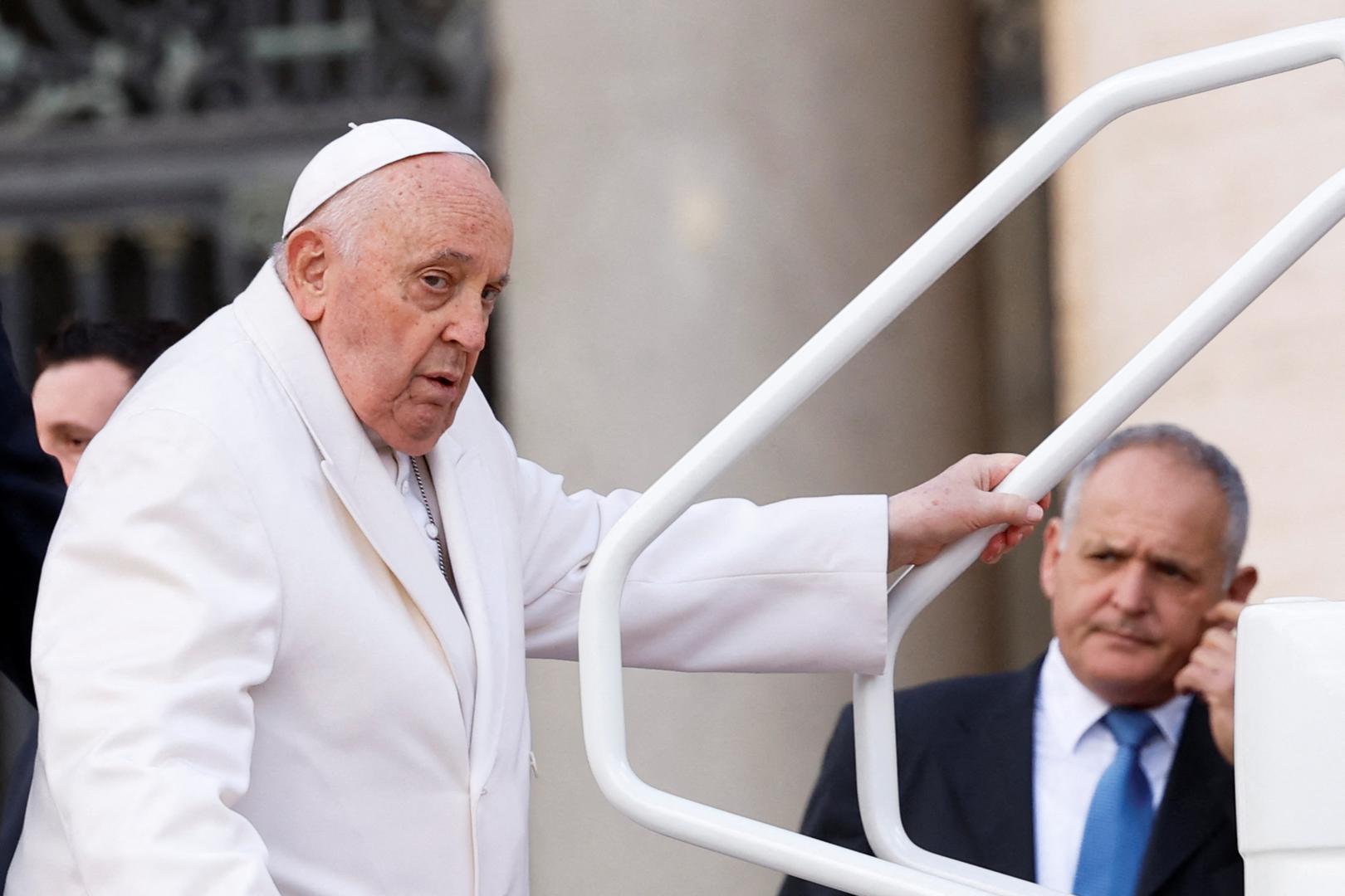 Pope Francis attends the weekly general audience, in Saint Peter Square at the Vatican, March 6, 2024. REUTERS/Remo Casilli Photo: REMO CASILLI/REUTERS