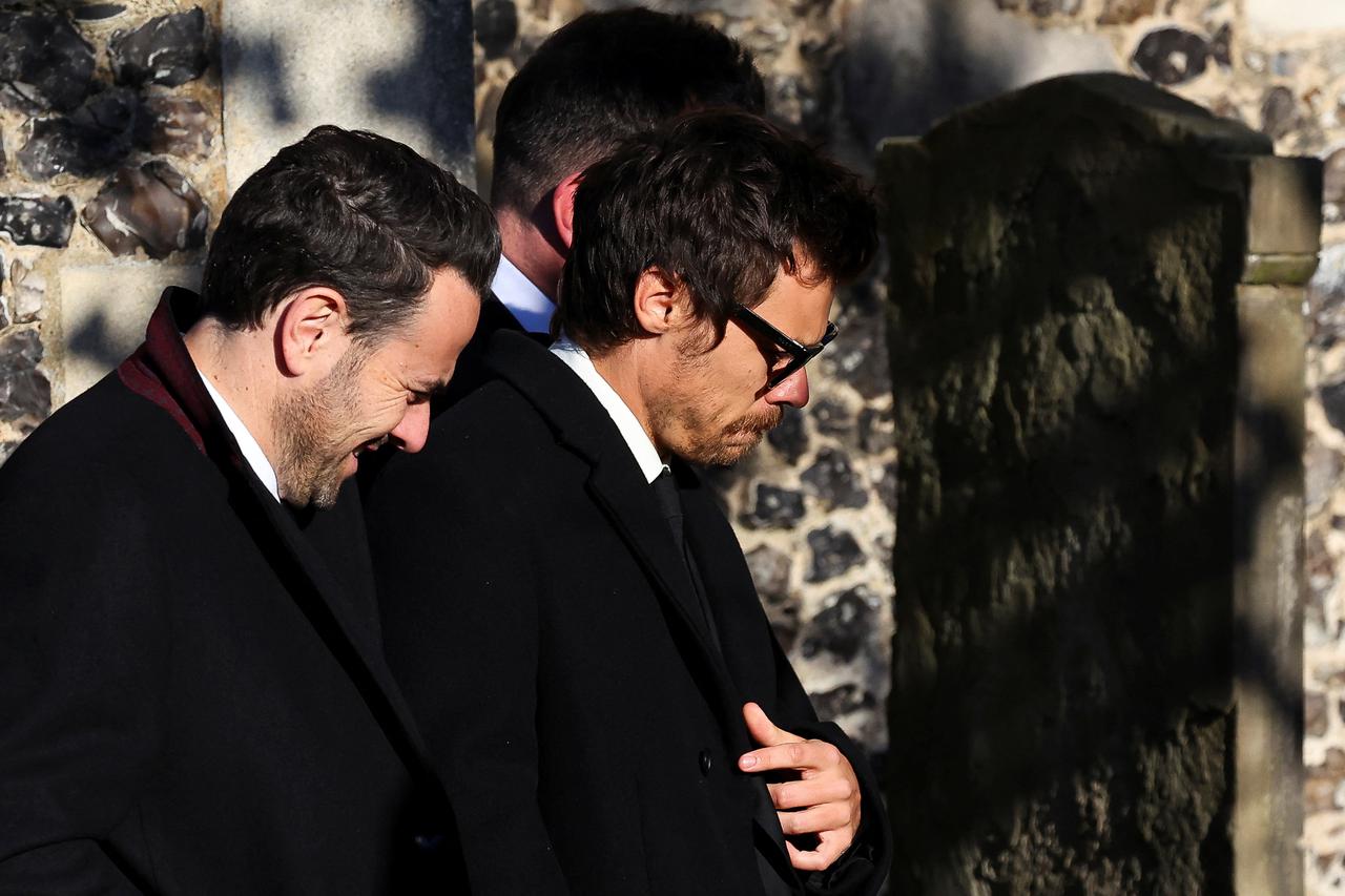 Funeral of former One Direction singer Liam Payne in Amersham, near London