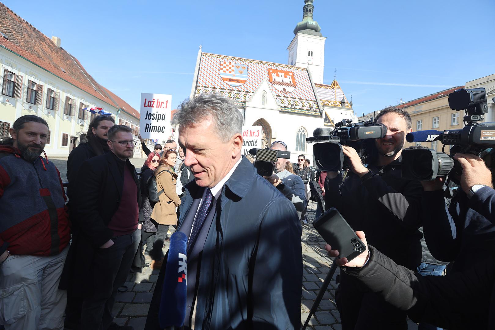 06.02.2024., Zagreb -  Ivan Turudic dosao u Banske dvore na sjednicu vladajuce koalicije
 Photo: Patrik Macek/PIXSELL