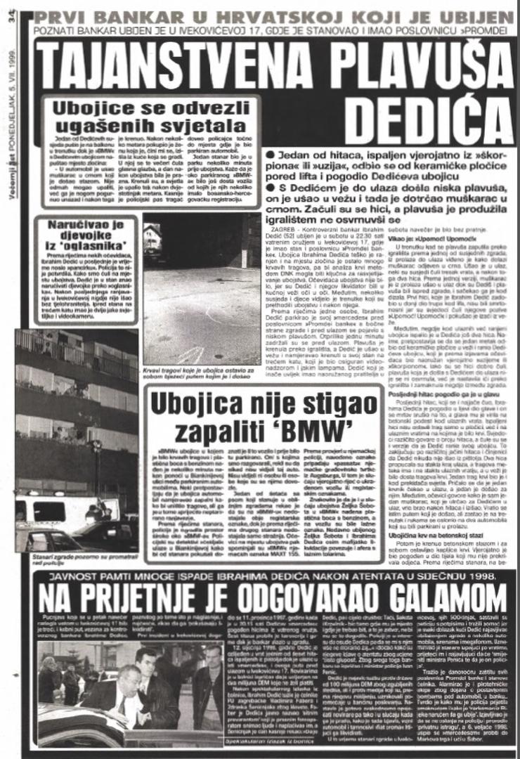 Ubojice su ga izrešetale i pobjegle u vozilu koje je poslije nađeno zapaljeno.