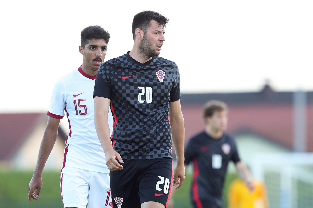 Velika Gorica: Prijateljska nogometna utakmica U-20, Hrvatska - Katar