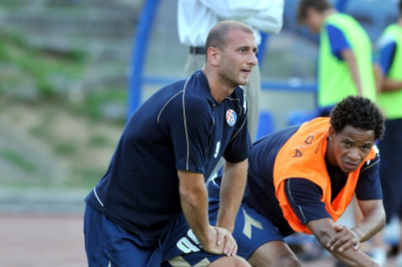 '21.07.2009., Zagreb - Uzvratna nogometna utakmica 2. pretkola Lige prvaka, Dinamo - Pjunik odigrana je na stadionu Maksimir. Dimitrios Papadopulos, Carlos, Krunoslav Jurcic.  Photo: Marko Lukunic/Vec