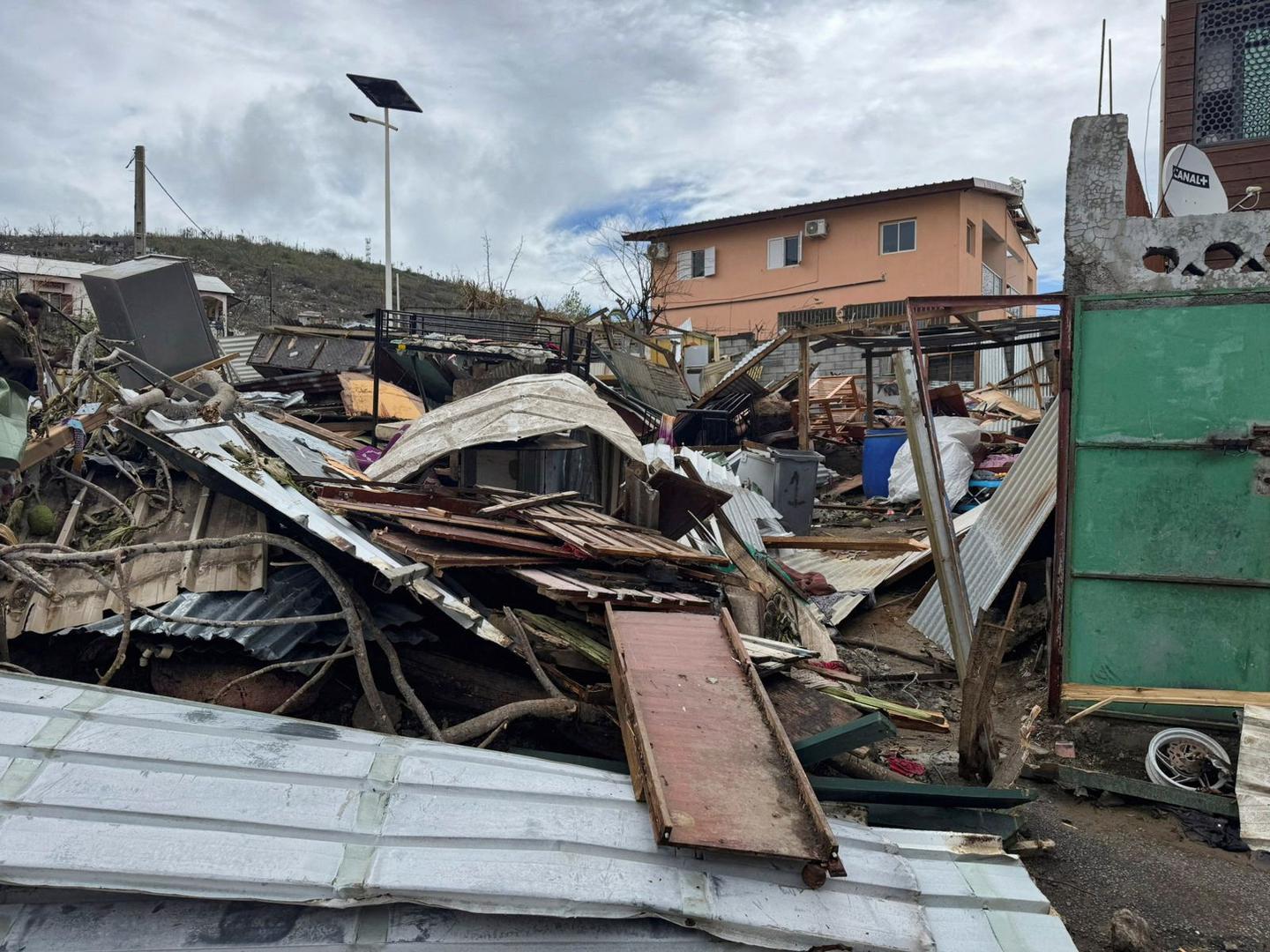 Ruins of homes lie in the aftermath of the Cyclone Chido in Labattoir, Mayotte, France, December 16, 2024. REUTERS/Chafion Madi BEST QUALITY AVAILABLE. Photo: Chafion Madi/REUTERS