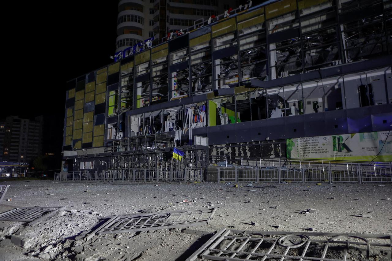 Aftermath of a Russian air strike in Kharkiv