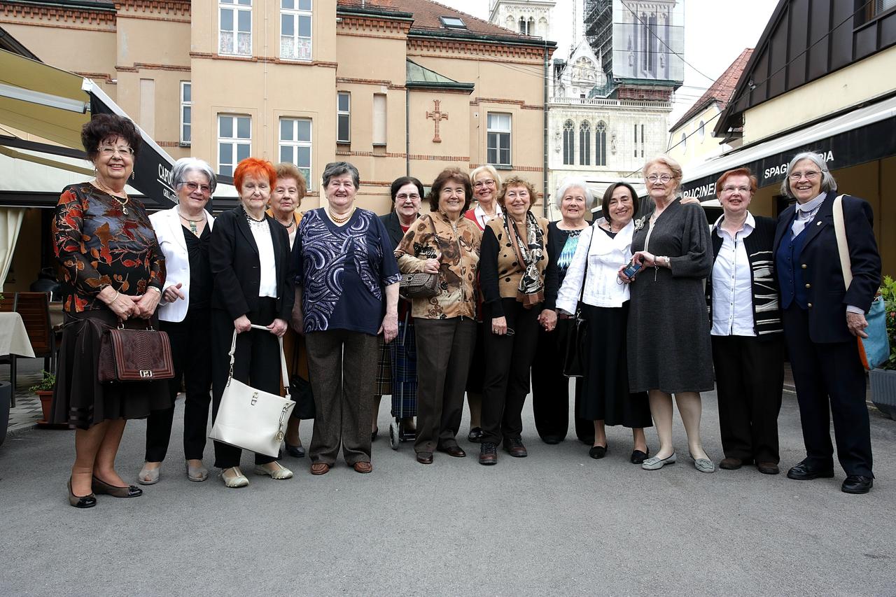 16.05.2016., Zagreb - Generacija maturantica 1956. Gornjogradske gimnazije slavi 60. godisnjicu mature.  Photo: Zarko Basic/PIXSELL