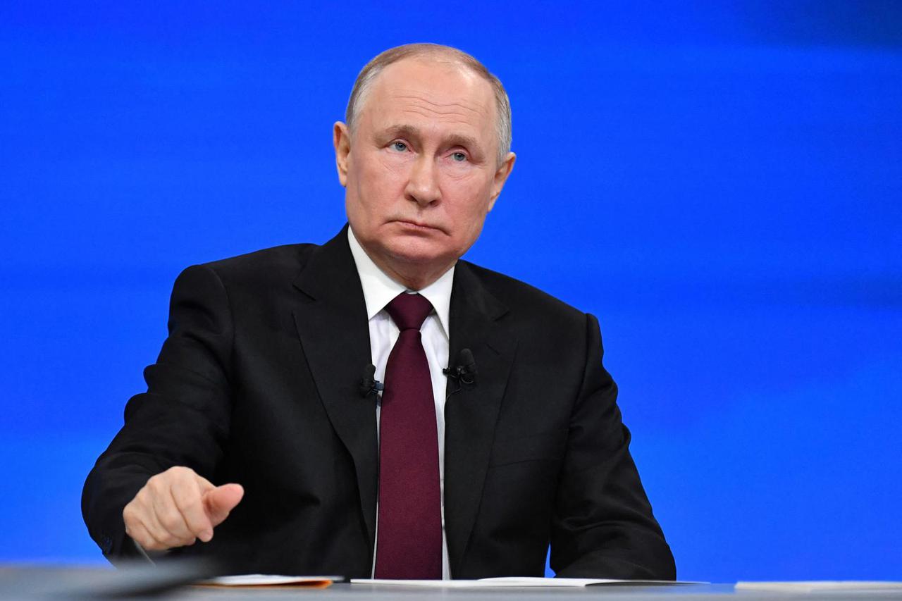 Russian President Putin holds his annual press conference in Moscow