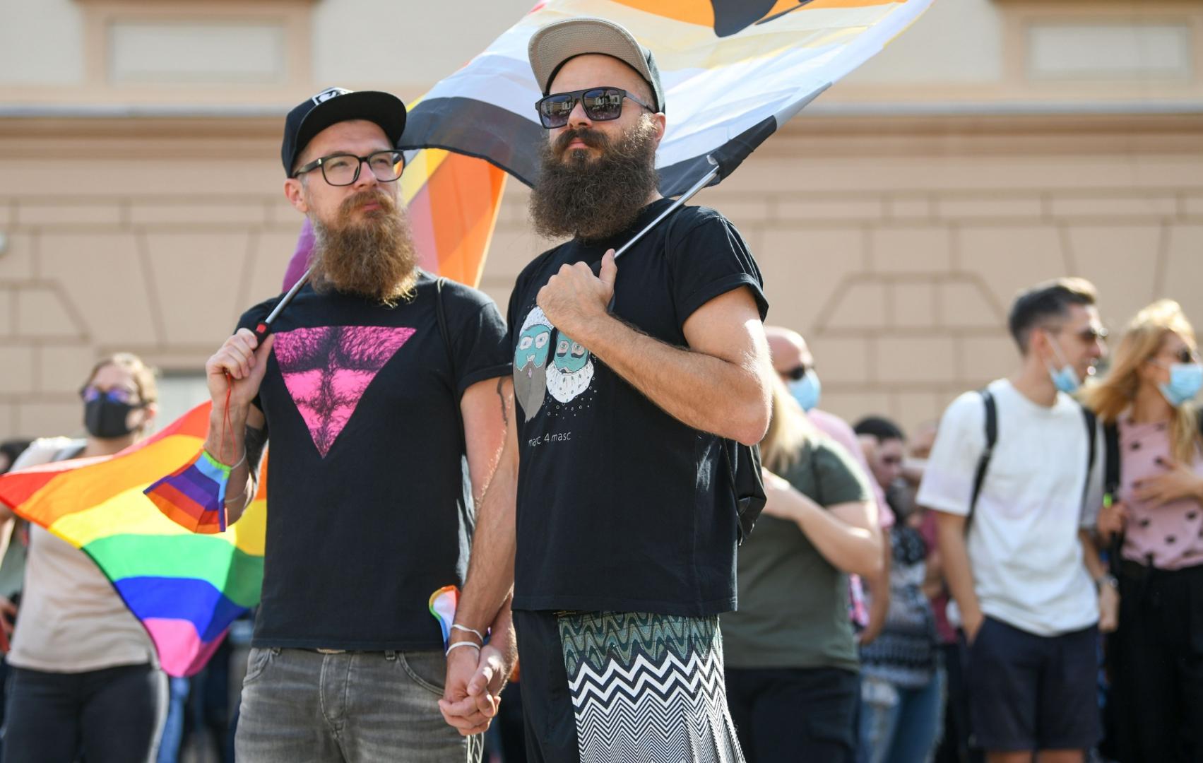 19.09.2020., Zagreb - 19. Povorka ponosa LGBTIQ osoba i obitelji Zagreb Pride 2020 pod sloganom "Sloboda unutar i izvan cetiri zida". Povorka je po prvi puta krenula s Trga svetog Marka. Photo: Josip Regovic/PIXSELL