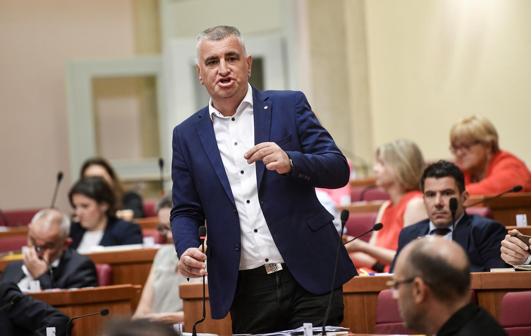 22.07.2023., Zagreb - Drugi dan izvanredne sjednica Sabora na temu plinske afere u HEP-u. Miro Bulj Photo: Josip Regovic/PIXSELL