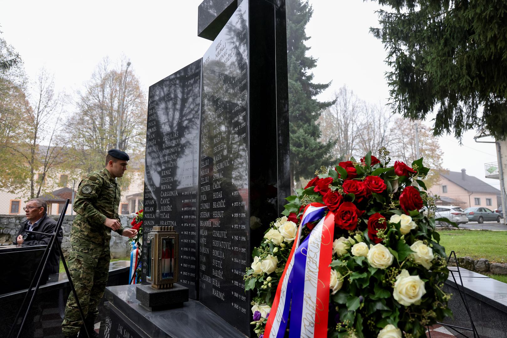 08.11.2024., Gospic - Predsjednik Republike i vrhovni zapovjednik Oruzanih snaga Republike Hrvatske Zoran Milanovic sudjelovao je na obiljezavanju 32. obljetnice ustrojavanja 9. gardijske brigade „Vukovi“ i Dana Motorizirane bojne „Vukovi“ Gardijske mehanizirane brigade Photo: Sime Zelic/PIXSELL