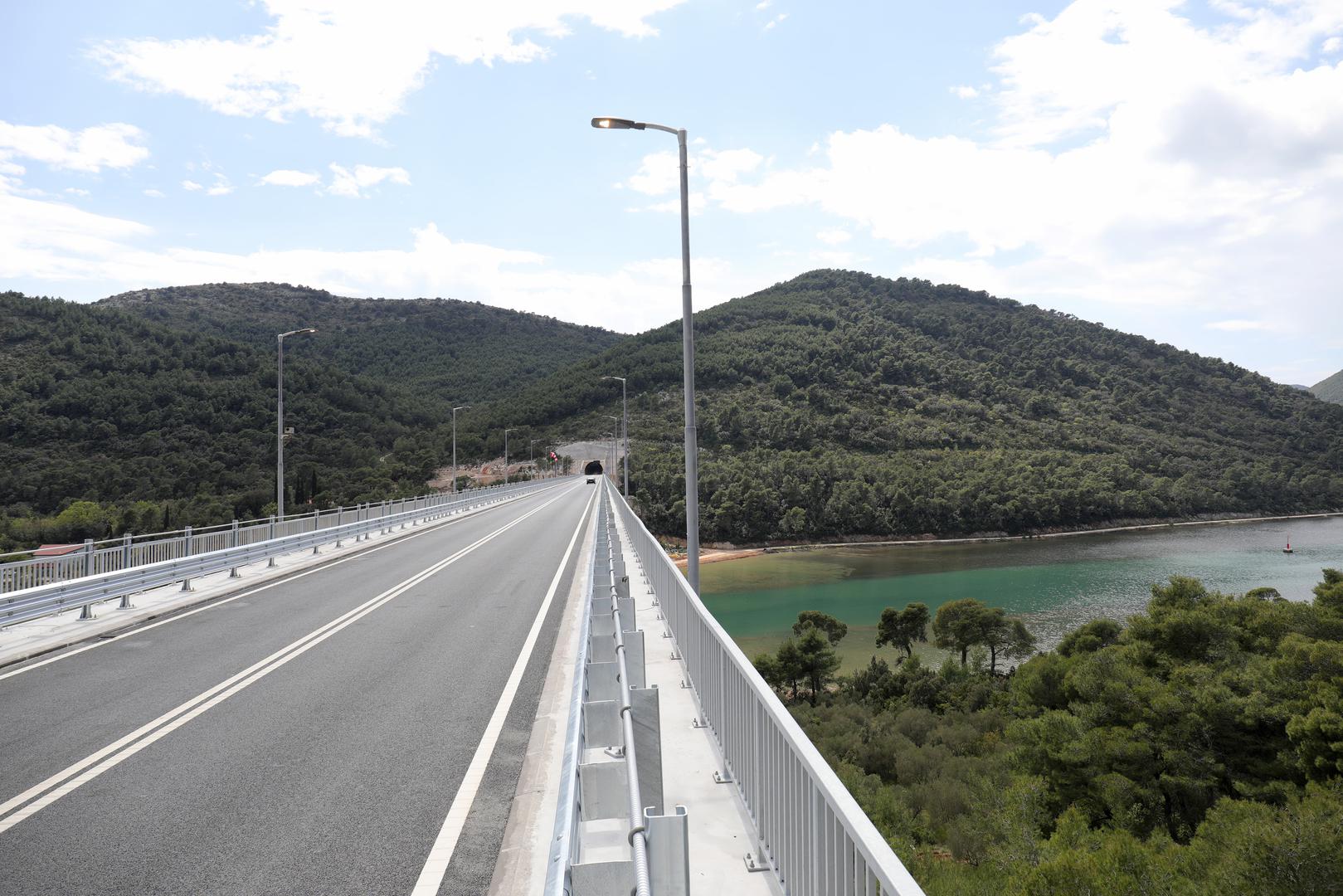 19.04.2023., Ston - Svecano otvorenje Stonske obilaznice koja cini posljednju fazu projekta "Cestovna povezanost s juznom Dalmacijom" u sklopu koje je u srpnju prosle godine otvoren Peljeski most. Photo: Grgo Jelavic/PIXSELL