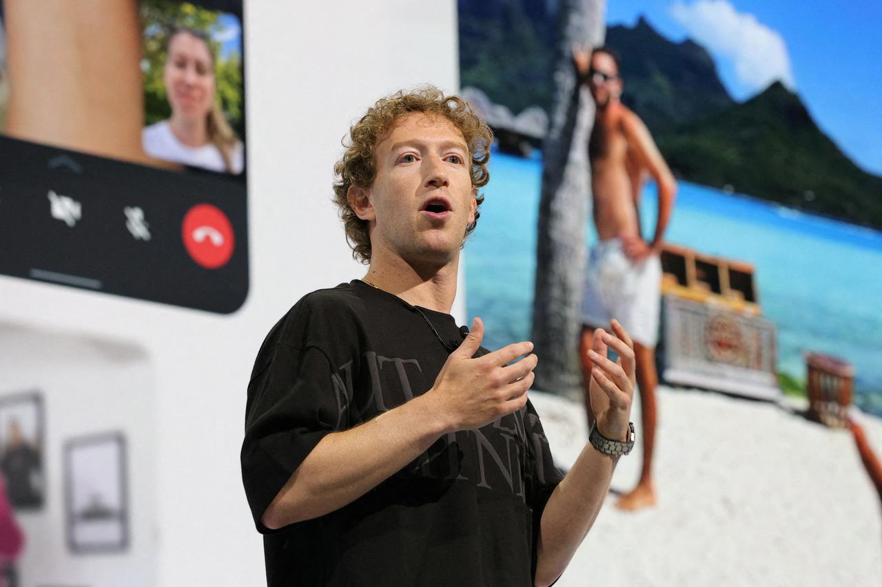 FILE PHOTO: Meta CEO Zuckerberg makes a keynote speech at the Meta Connect annual event