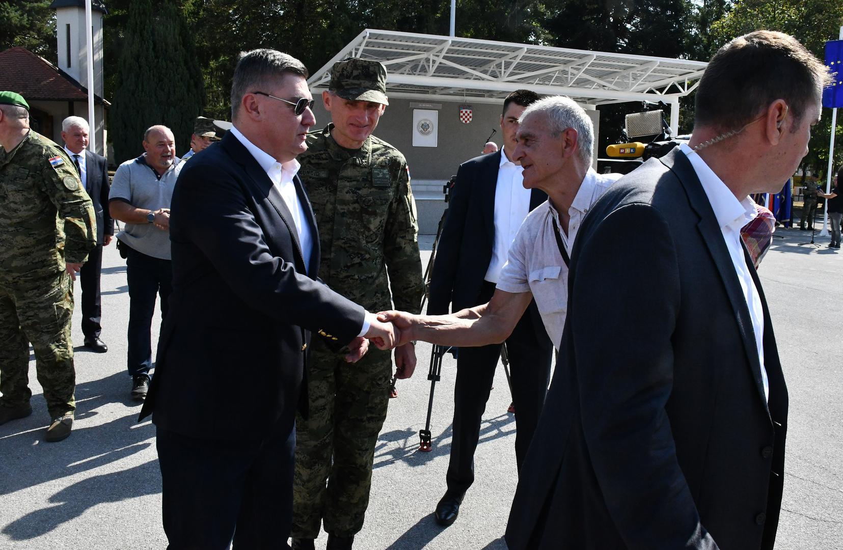 30.08.2024., Pozega - Predsjednik Republike i vrhovni zapovjednik Oruzanih snaga Republike Hrvatske Zoran Milanovic sudjelovao je na svecanoj prisezi 43. narastaja rocnih vojnika na dragovoljnom vojnom osposobljavanju u Pozegi. Photo: Ivica Galovic/PIXSELL