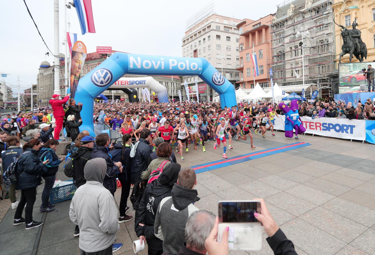 26. Zagrebački maraton i utrka građana na 5 km startali su s Trga bana Jelačića.