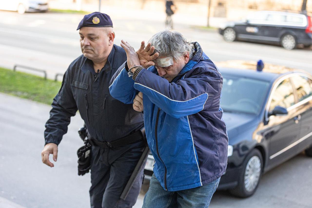 Osijek: Na Županijski sud priveden muškarac osumnjičen za ranjavanje policajca u Šagu