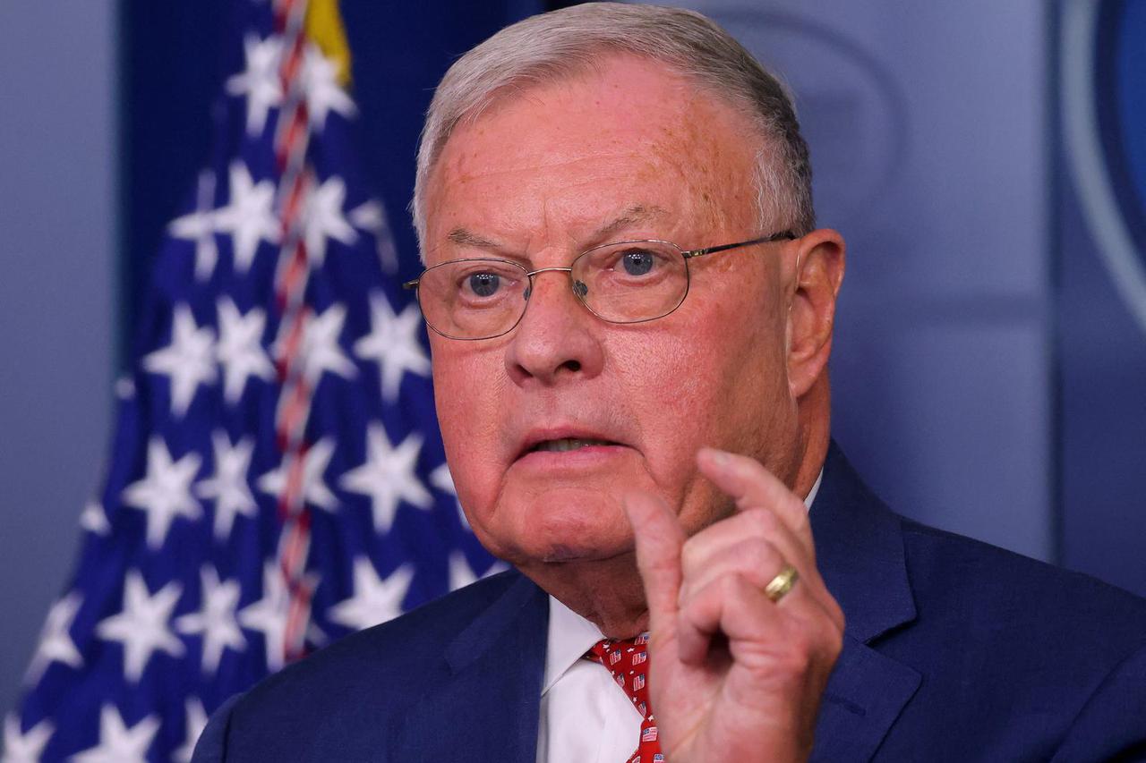 FILE PHOTO: Pence national security adviser Keith Kellogg speaks during press briefing at the White House in Washington