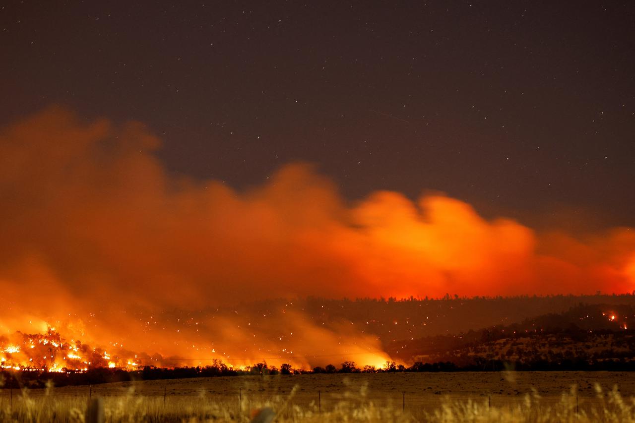 FILE PHOTO: Wildfire near Butte Meadows, California