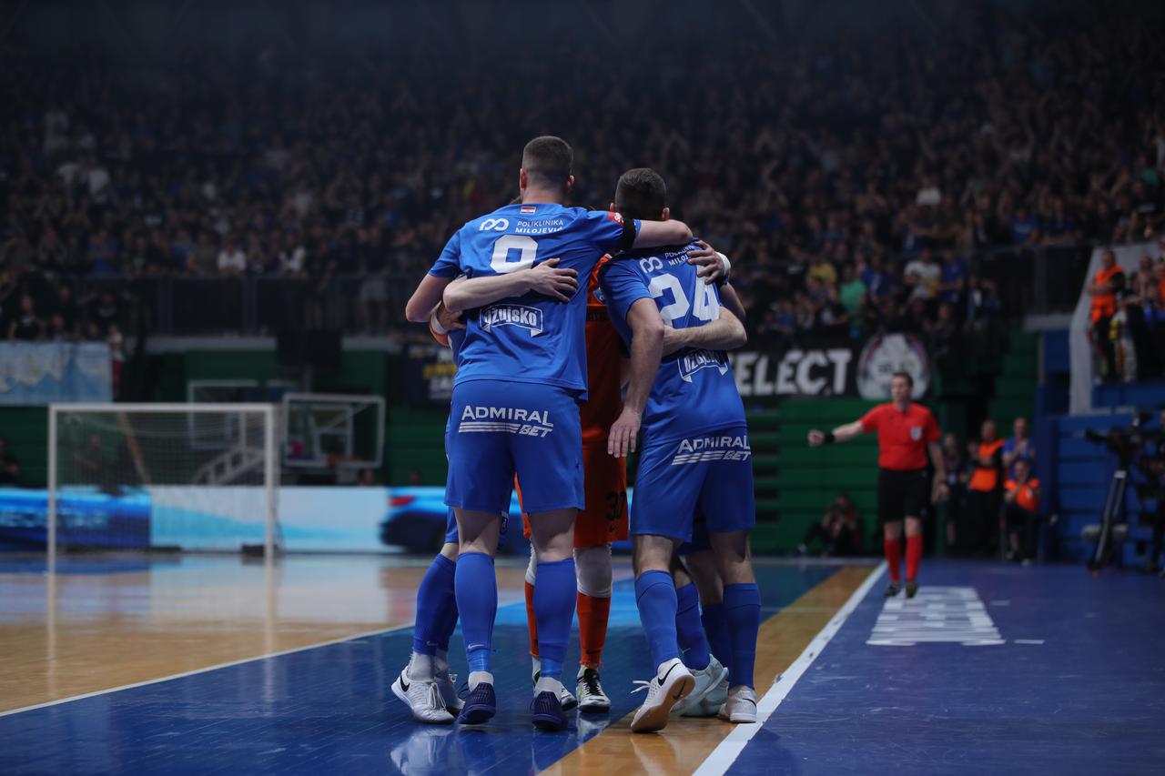 Zagreb: Peta utakmica finala HMNL između Futsal Dinama i Olmissuma