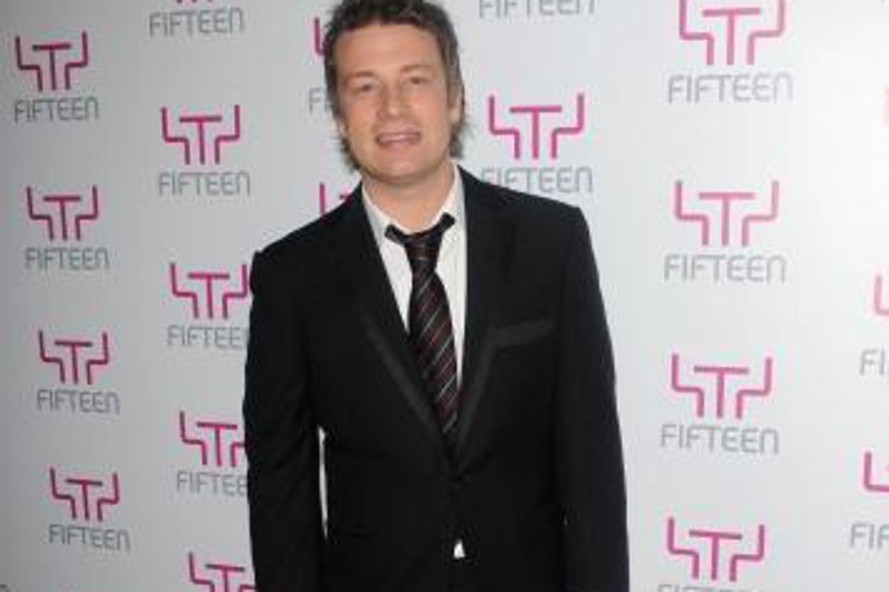 'Celebrity chef Jamie Oliver arrives for his Big Night Out, a fundraising event for the Fifteen Foundation, at Shoreditch Town Hall in east London.Photo: Press Association/PIXSELL'