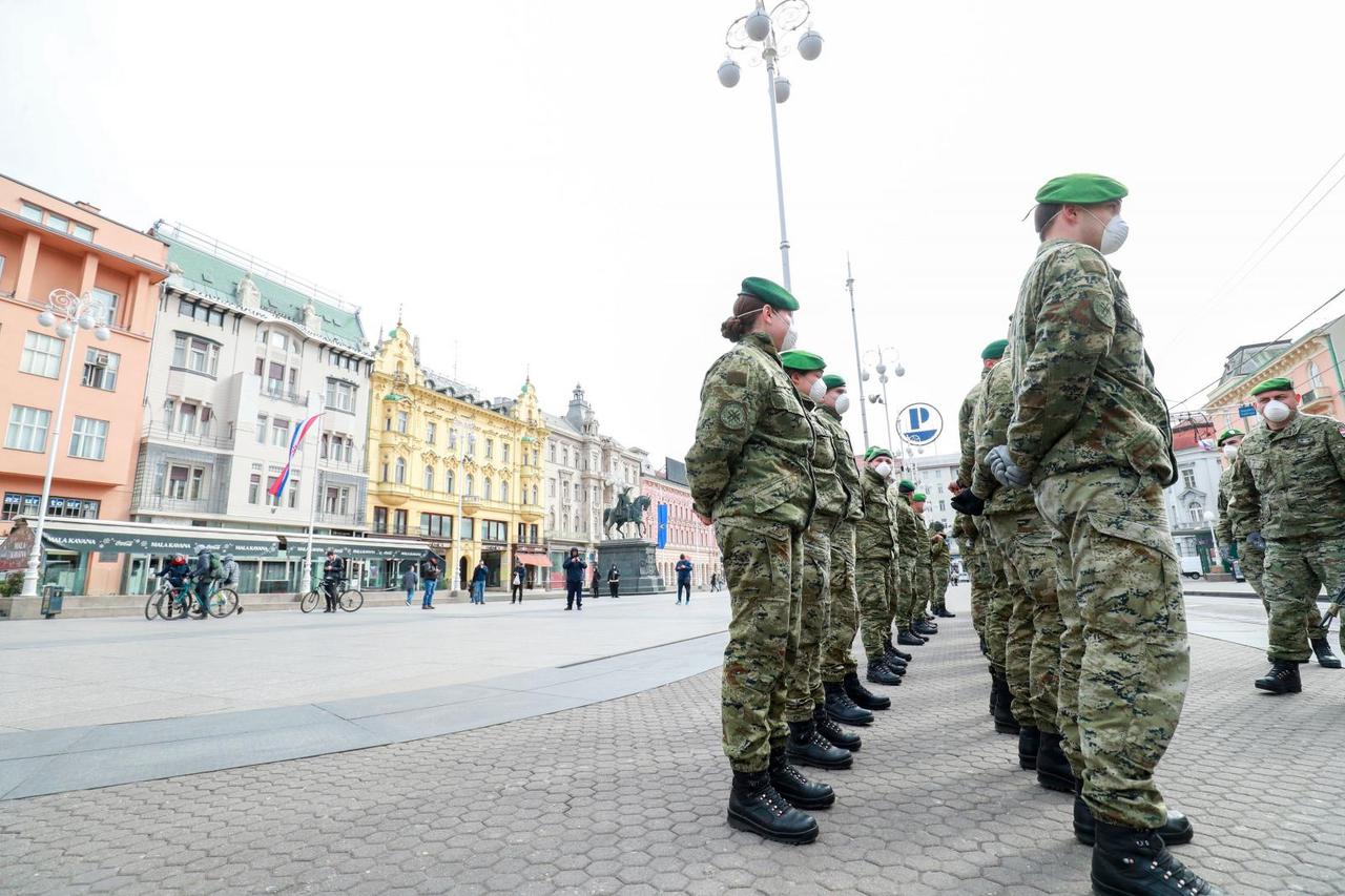 Vojska izašla na ulice Zagreba kako bi pomogla nadležnim službama