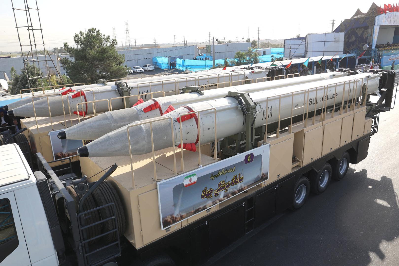 The Jihad missile system is seen during the annual military parade in Tehran, Iran, September 21, 2024. Majid Asgaripour/WANA (West Asia News Agency) via REUTERS ATTENTION EDITORS - THIS IMAGE HAS BEEN SUPPLIED BY A THIRD PARTY. Photo: MAJID ASGARIPOUR/REUTERS