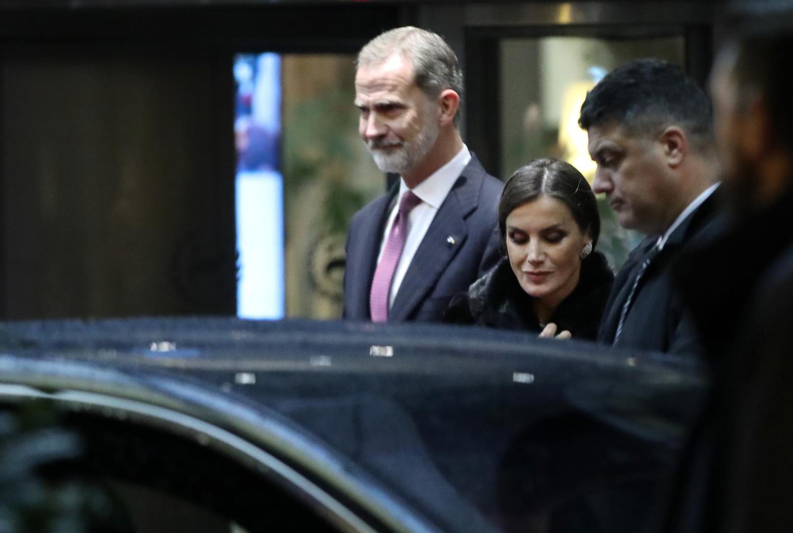 16.11.2022., Zagreb - Hotel Sheraton. Spanjolski kralj Filip VI. i kraljica Letizia odlaze na gala veceru. Photo: Sanjin Strukic/PIXSELL