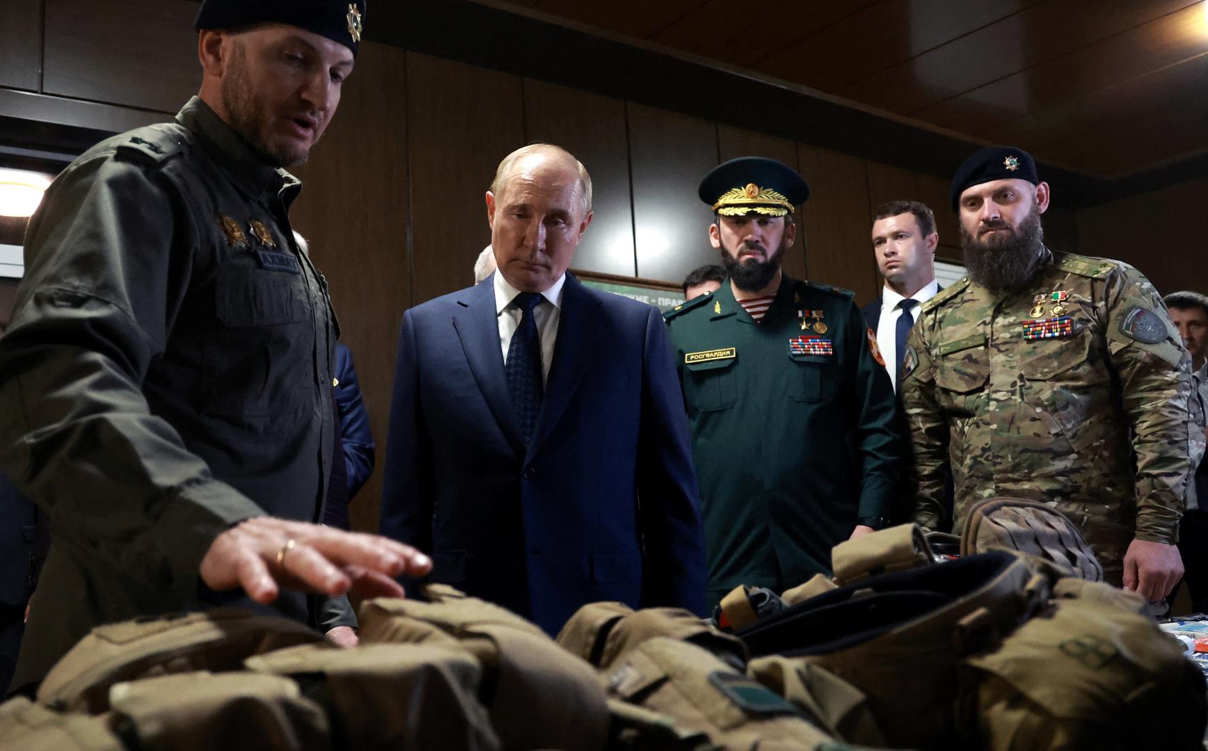 Russia's President Vladimir Putin visits the Russian Special Forces University in Gudermes, Russia August 20, 2024. Sputnik/Vyacheslav Prokofyev/Pool via REUTERS ATTENTION EDITORS - THIS IMAGE WAS PROVIDED BY A THIRD PARTY. Photo: VYACHESLAV PROKOFYEV/REUTERS